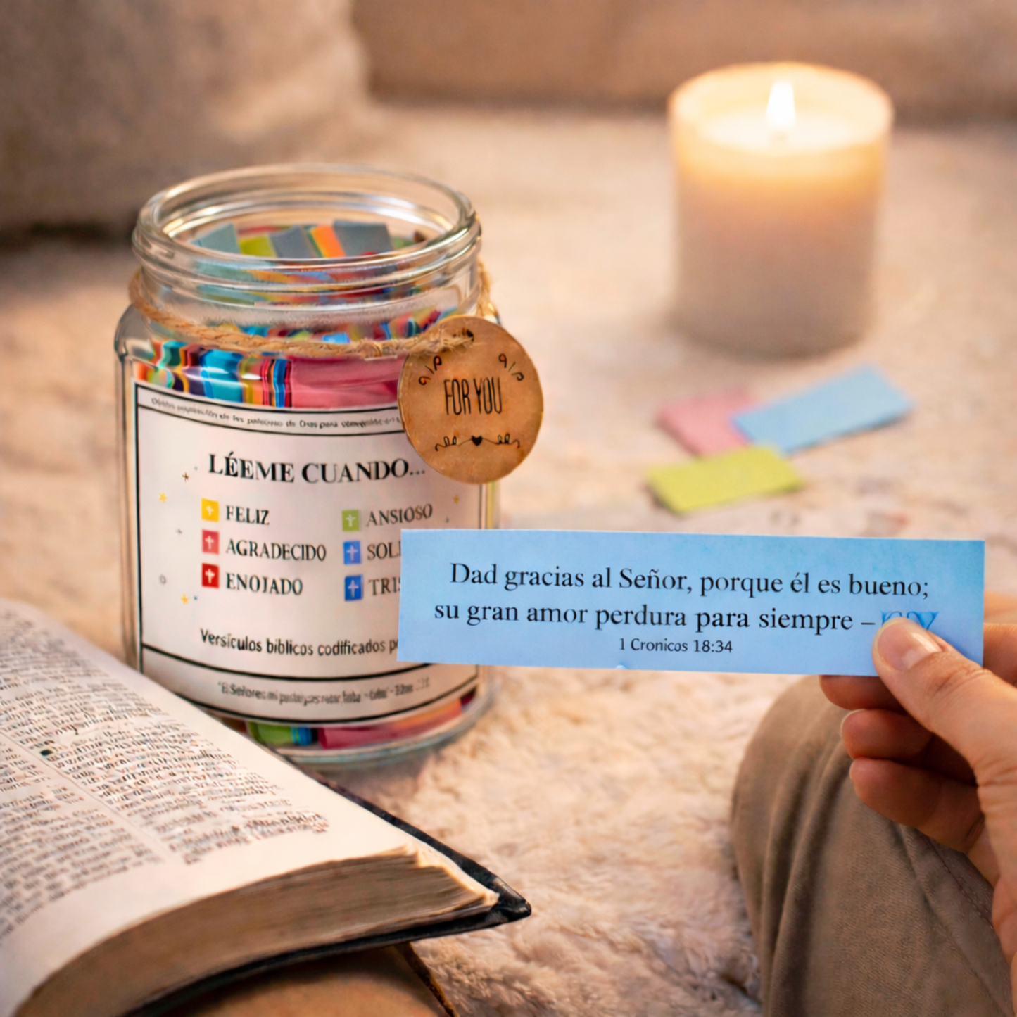 Frasco de versículos