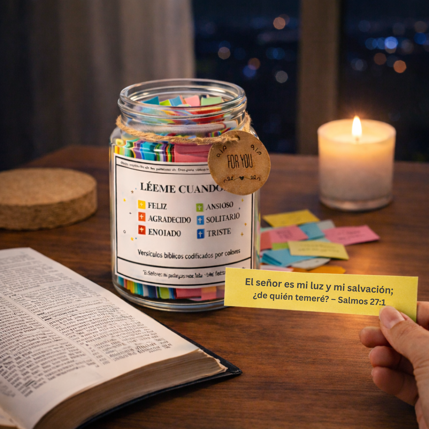 Frasco de versículos